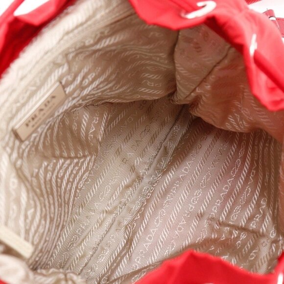 PRADA Backpack Daypack BZ6677 VERA SPORT ROSSO Red Nylon Women - Picture 6 of 13